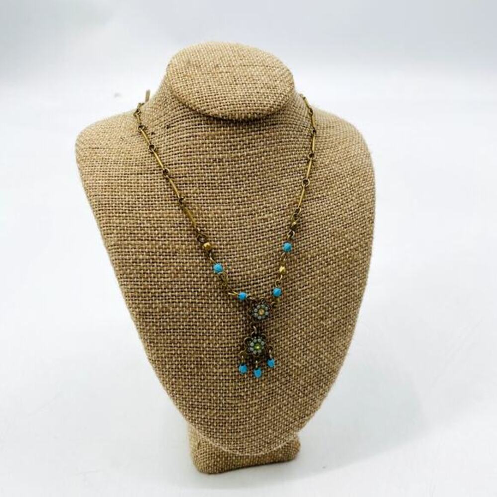 Avon Blue Y2K Beaded Necklace